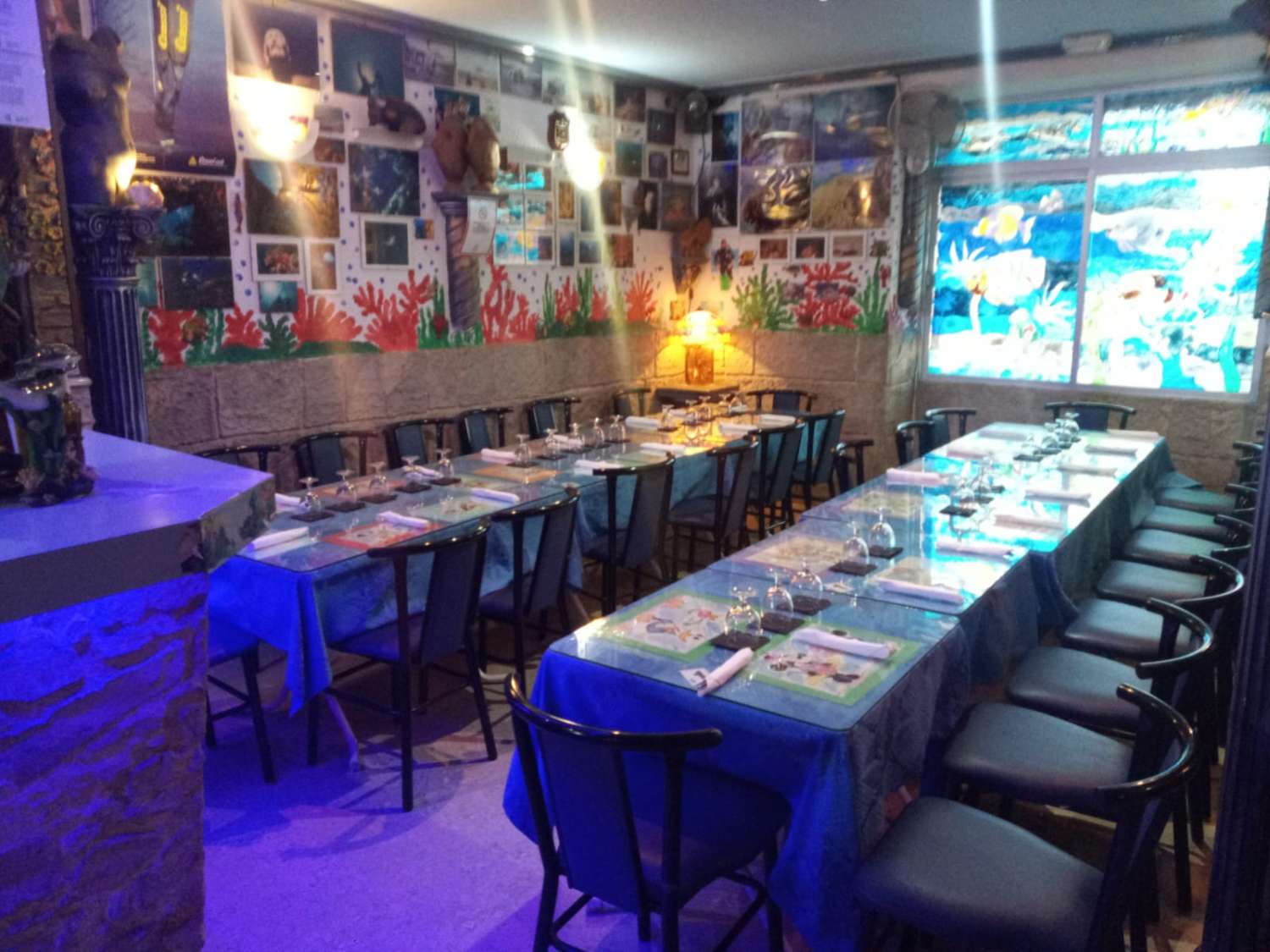 Restaurace na 1. linii pláže, Almuñecar