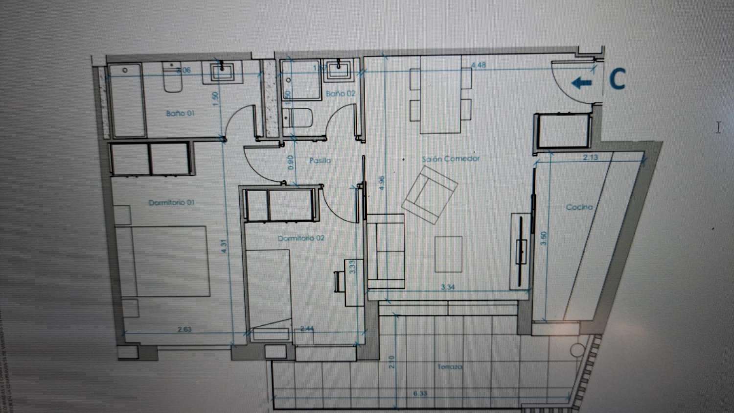 VENTA DE APARTAMENTO PLANTA BAJA TIPO D